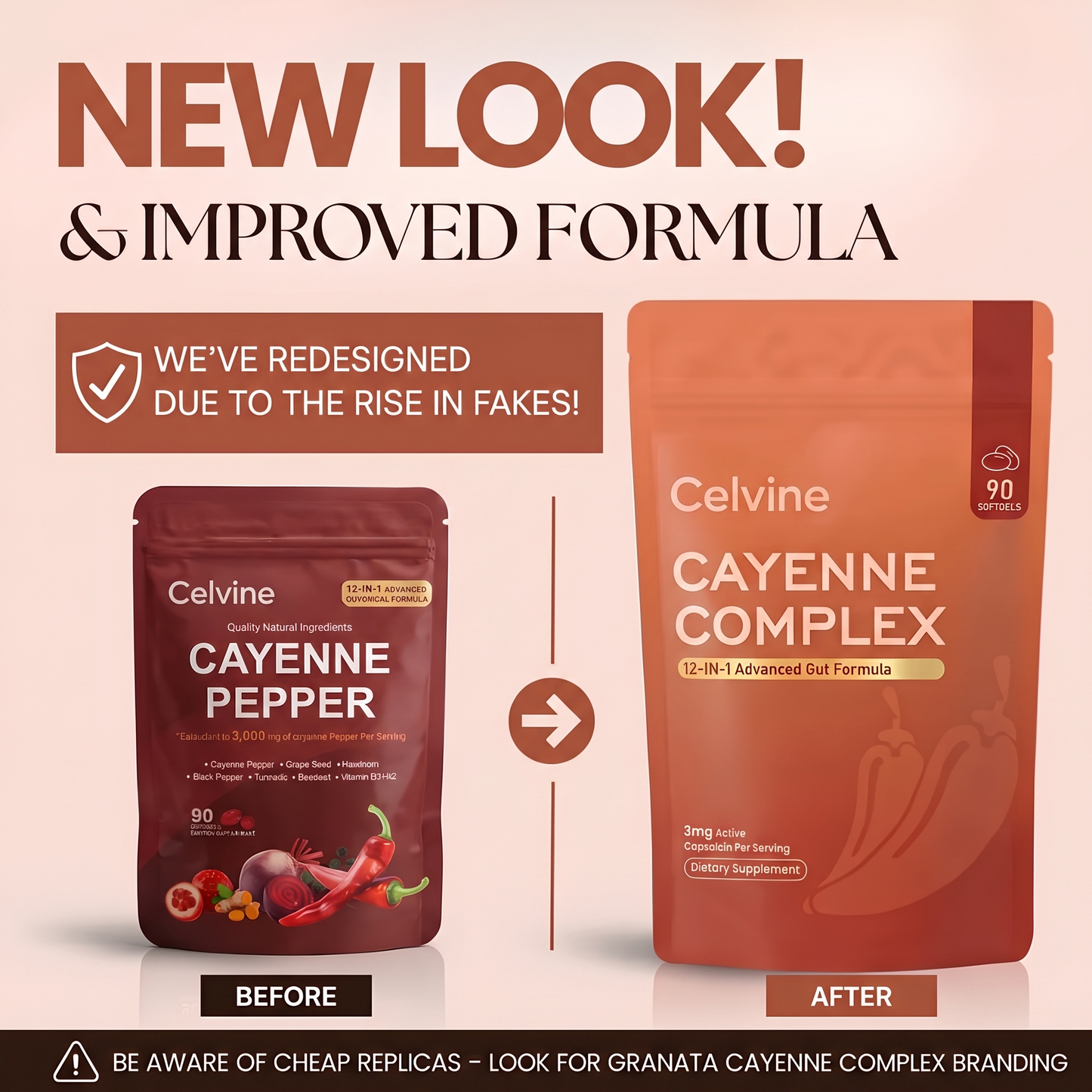 Celvine Cayenne Complex - 3mg Active Capsaicin