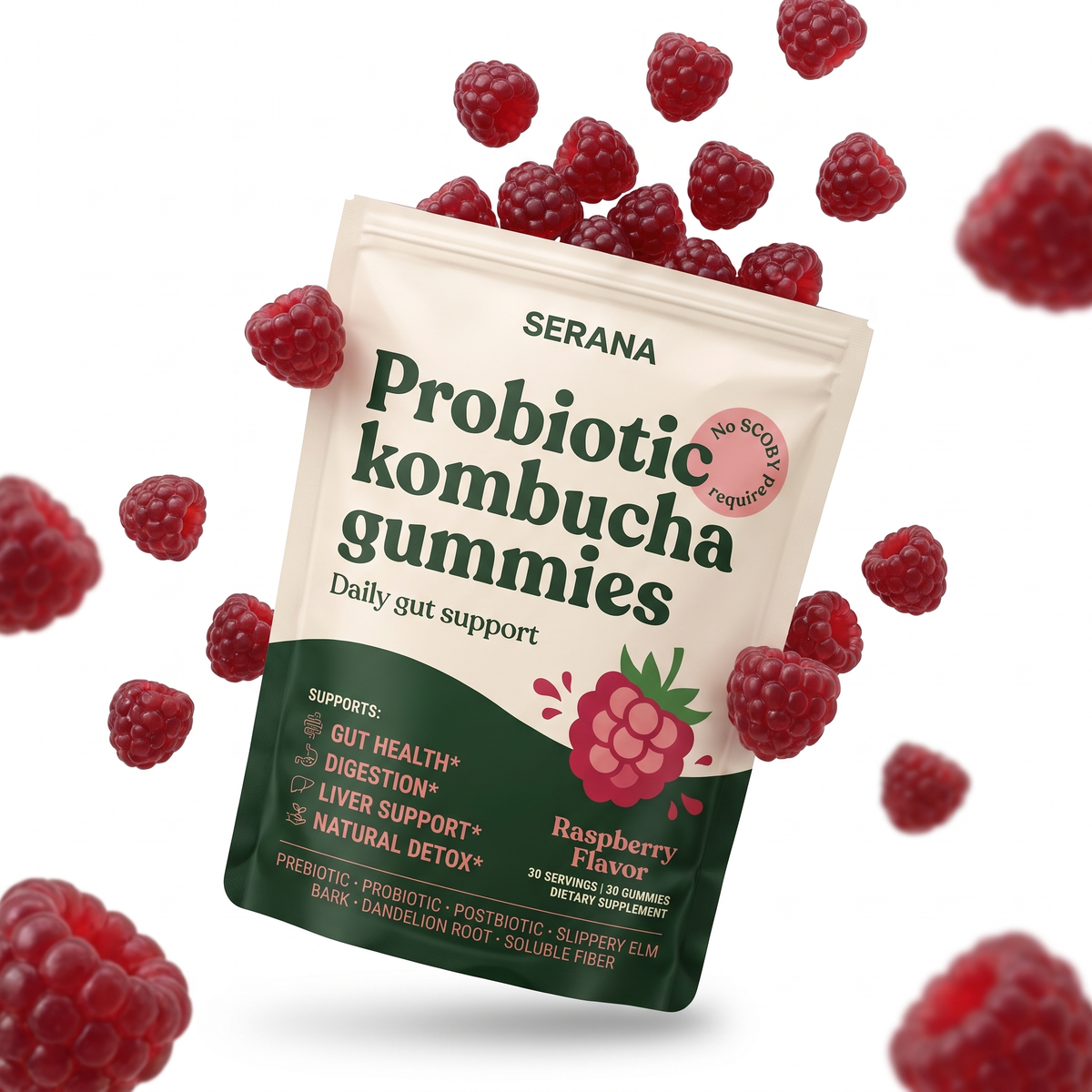Kombucha Gummies – Gut, Digestion & Detox Support