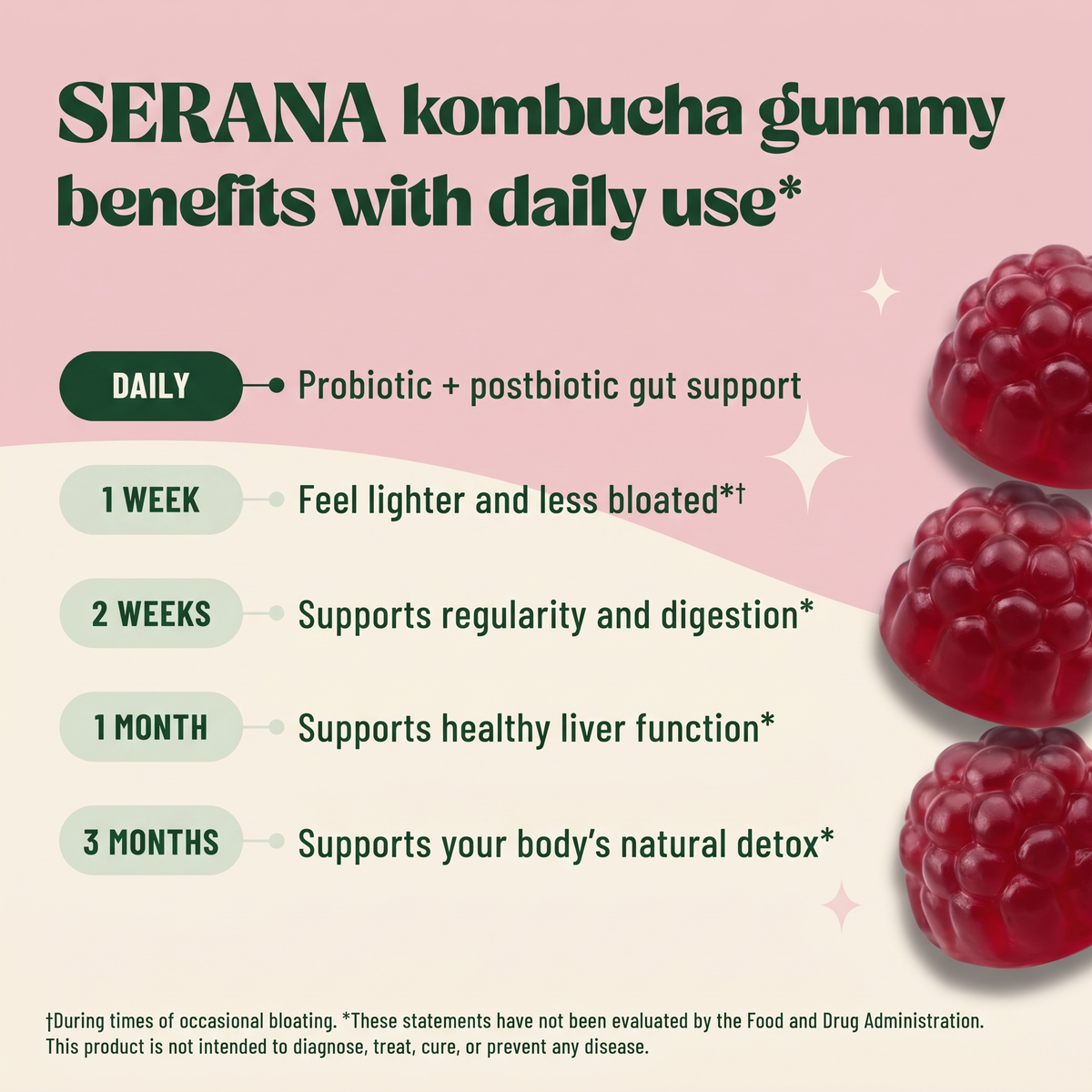 Kombucha Gummies – Gut, Digestion & Detox Support